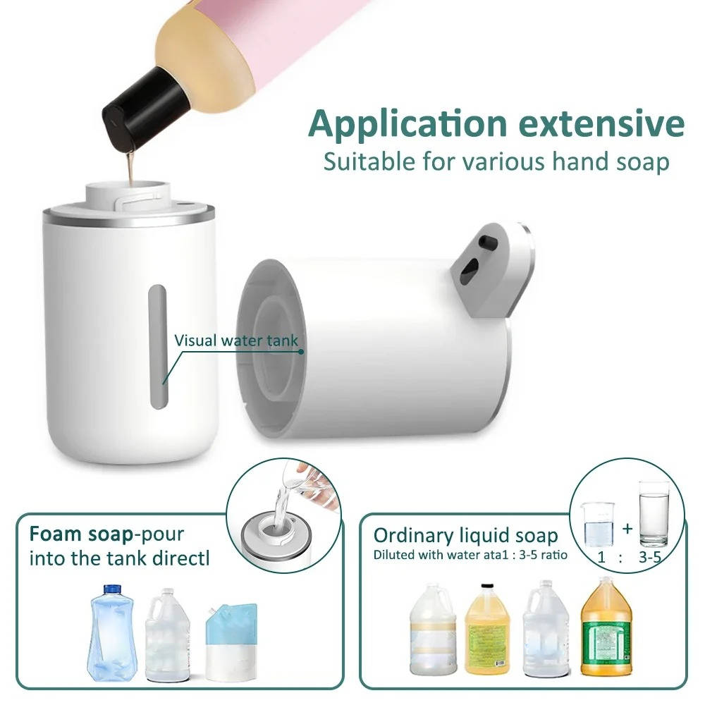 Touch-Free Foam Soap Dispenser with USB Charging