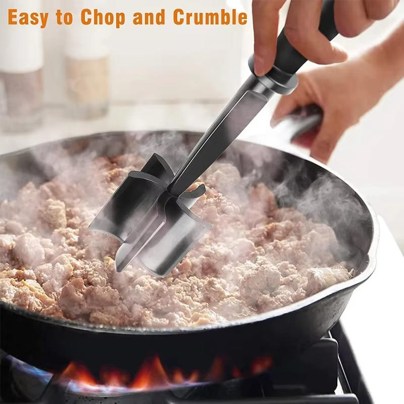 Versatile Meat Smasher with High-Heat Resilience
