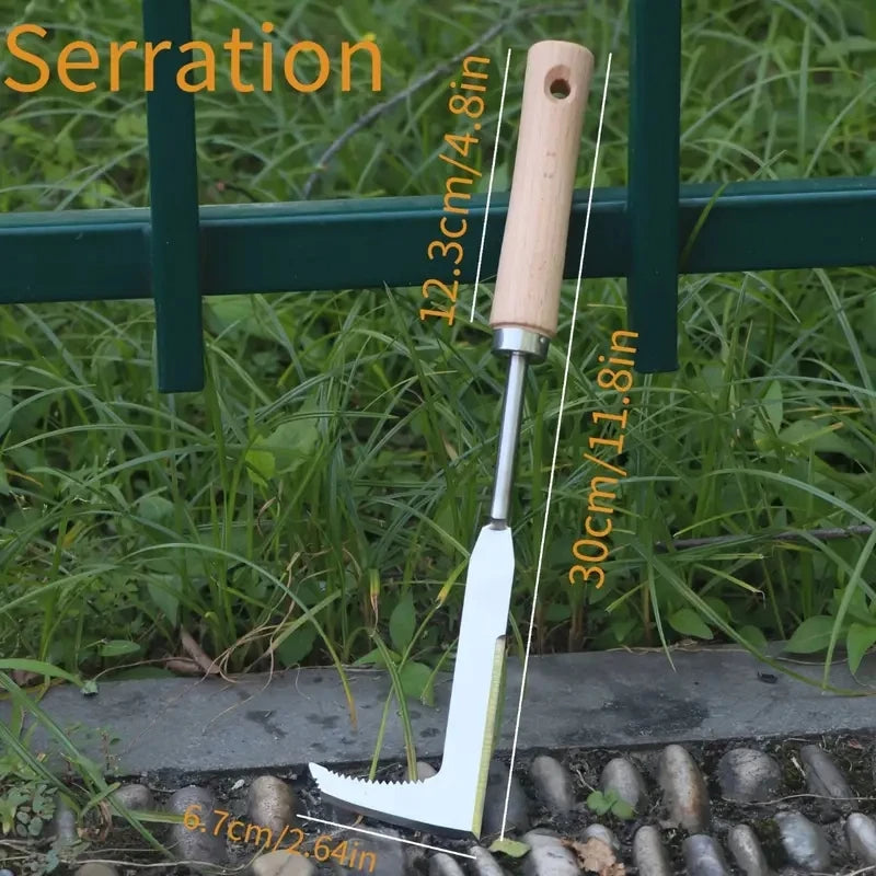 Ergonomic Weeding Tool for Tight Spaces and Brick Joints