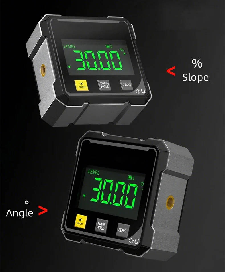 Precision Angle Measurement Tool with Integrated Laser Level