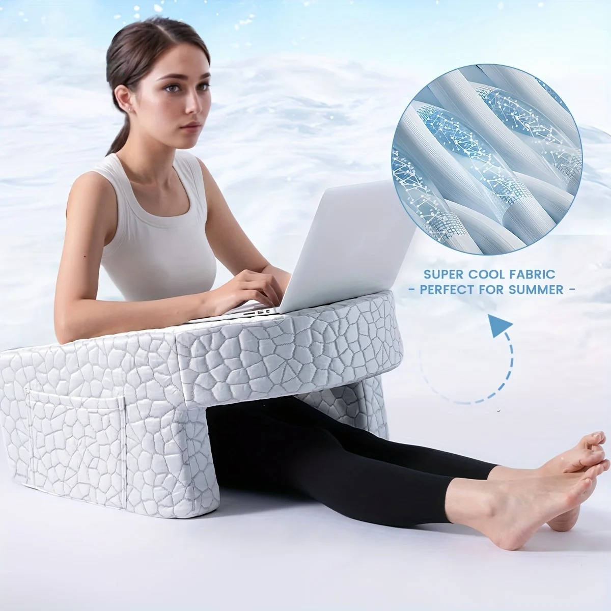 Cozy Support Pillow for Relaxation and Reading