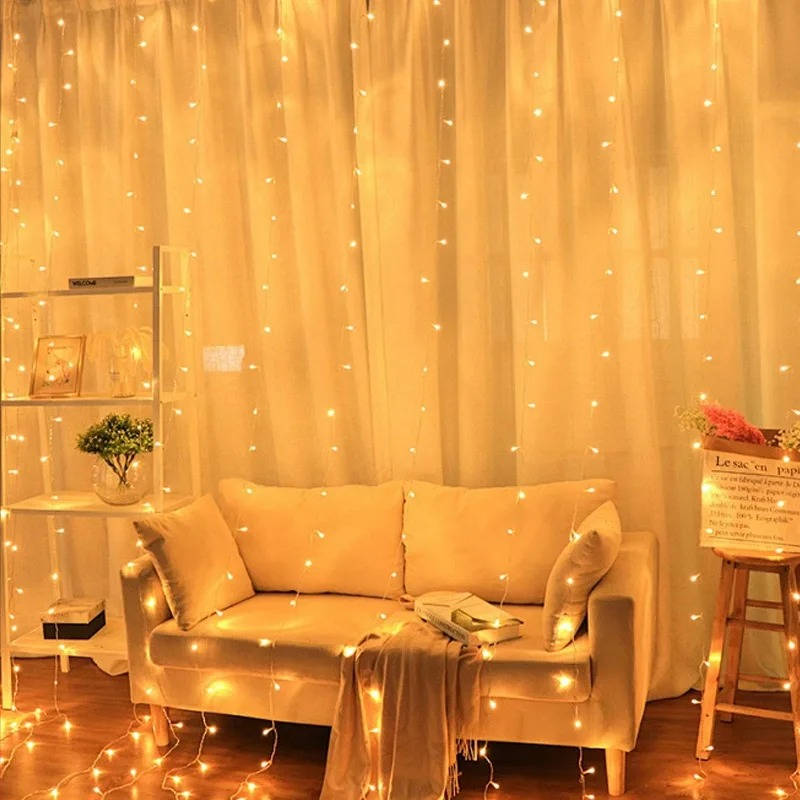 Enchanting LED String Curtains for Magical Spaces