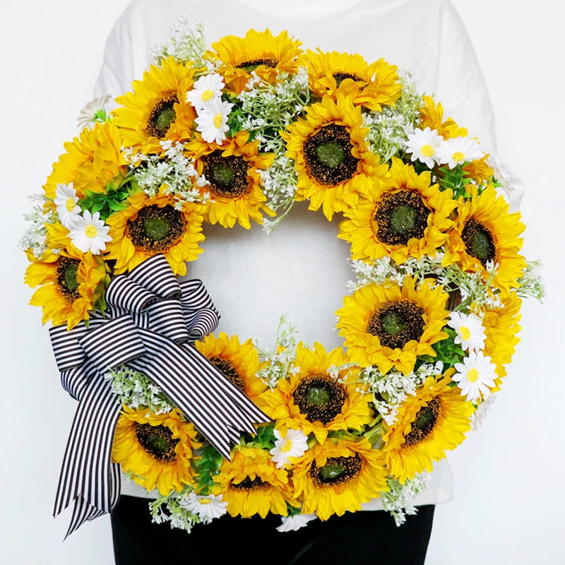 Vibrant Floral Wreath for All Seasons