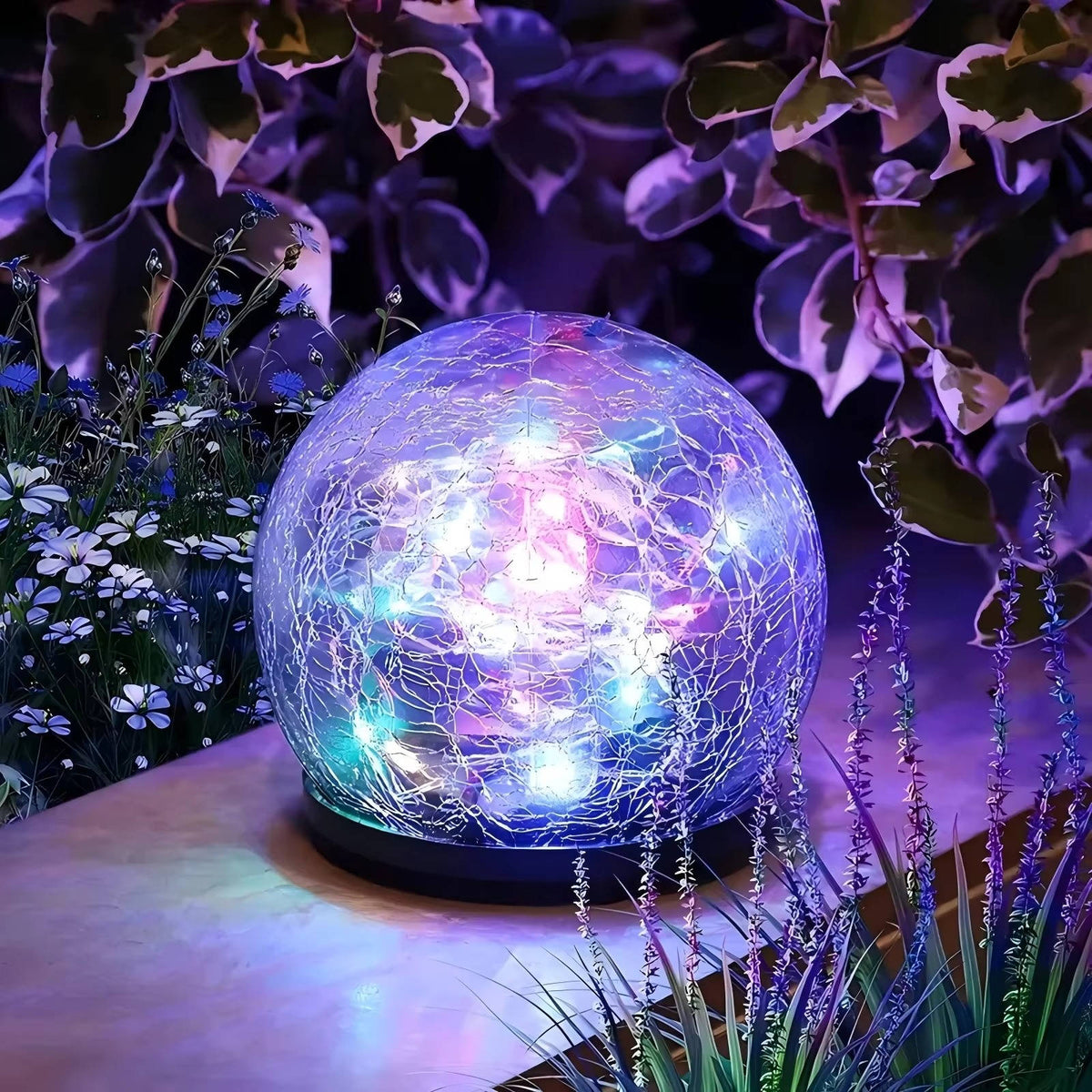 Radiant Solar Pathway Lights – Stunning Glass Globe Design with 20 LEDs
