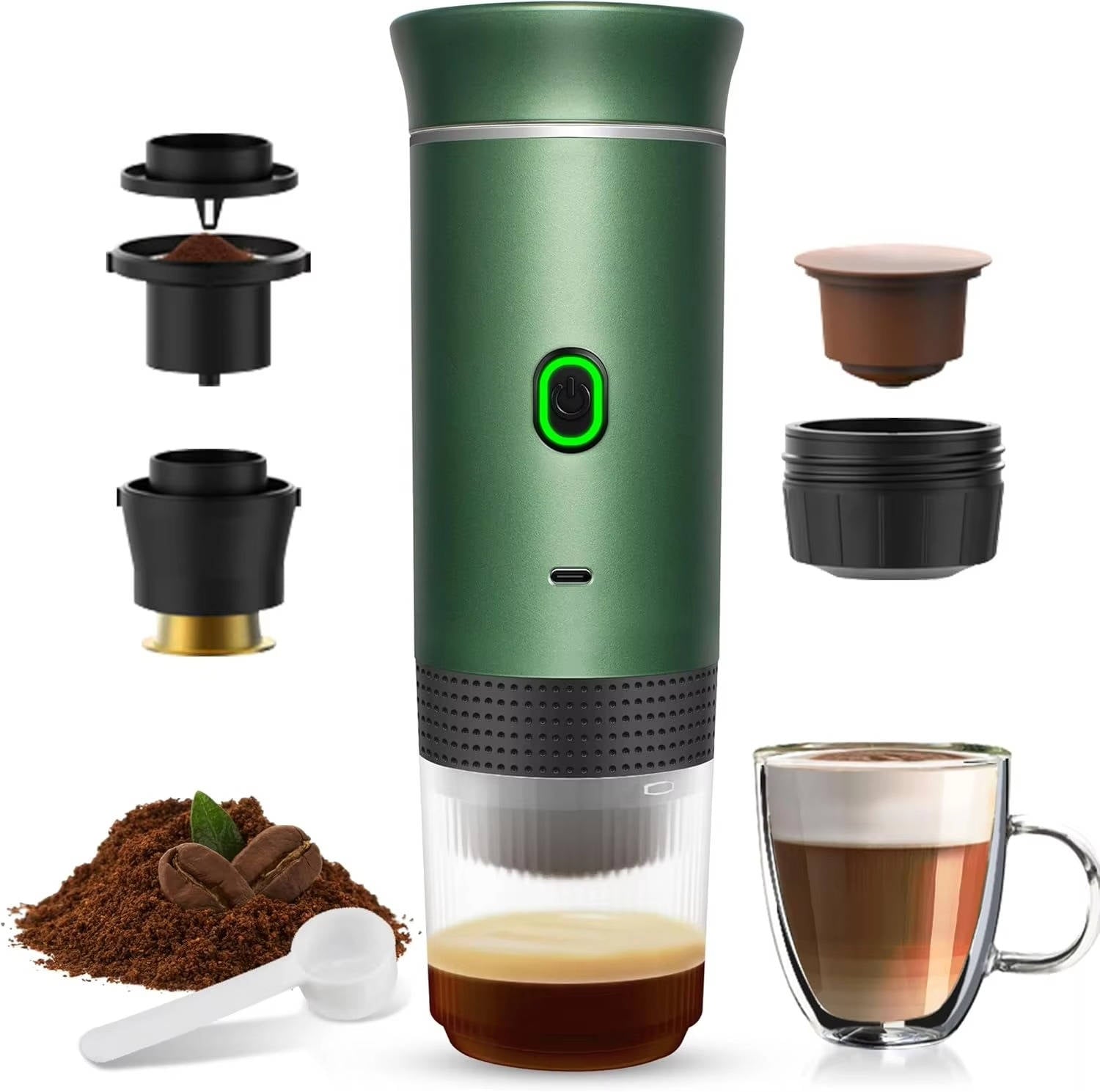 Compact Coffee Brewer - Enjoy Espresso, Cappuccino & More
