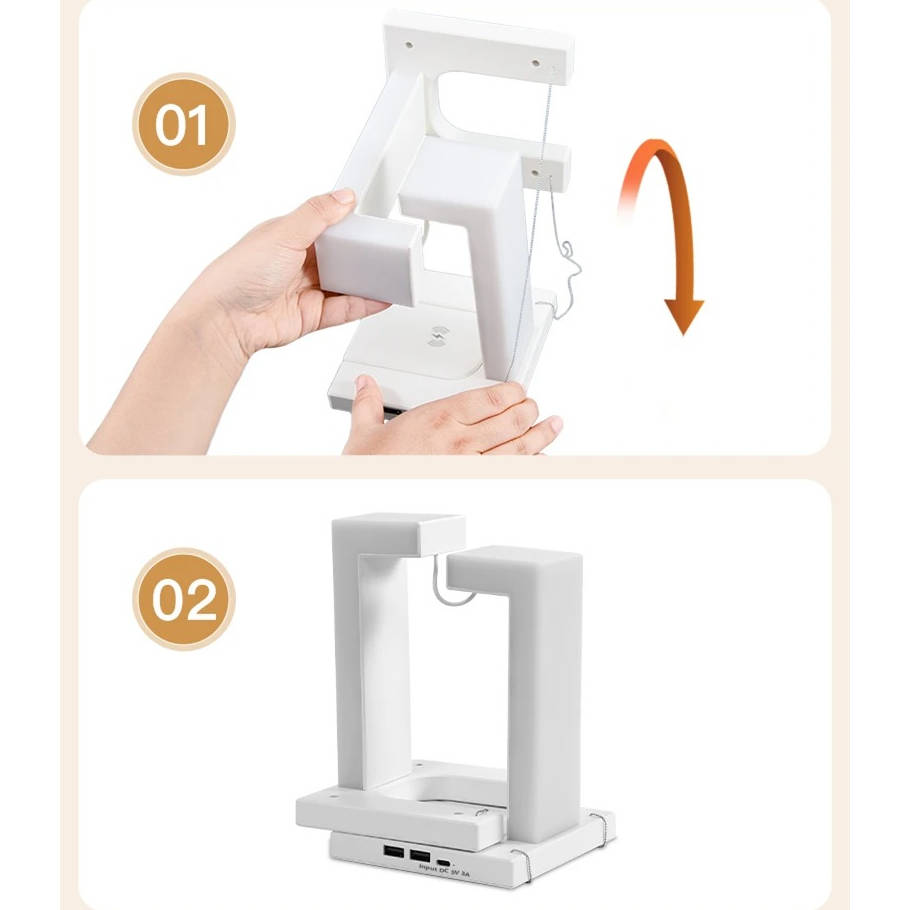 Magnetic Floating Lamp with Integrated Wireless Charging