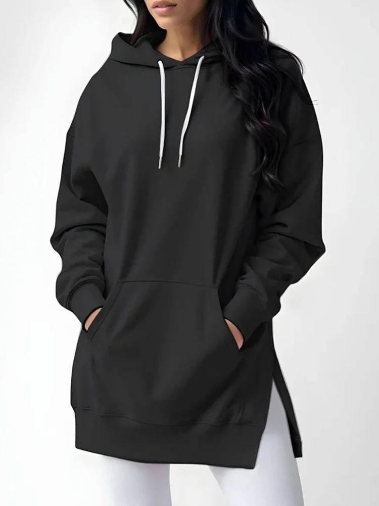 Cozy Long Hoodie Dress for Effortless Style