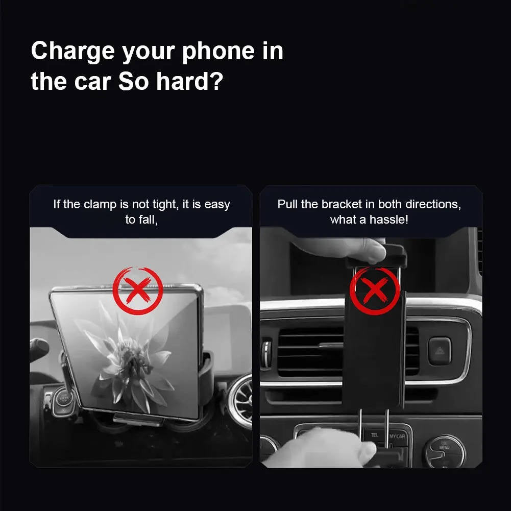 SmartGrip Wireless Car Charger & Phone Holder – Fast Dual Charging