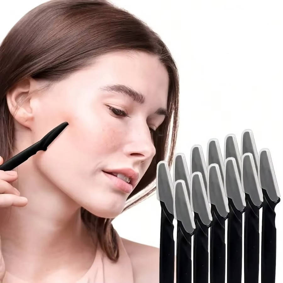 Silken Glow Facial Razor Set - 12 Pack