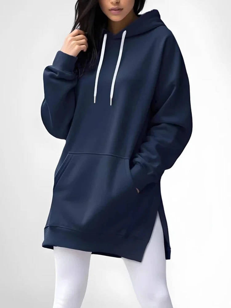 Cozy Long Hoodie Dress for Effortless Style