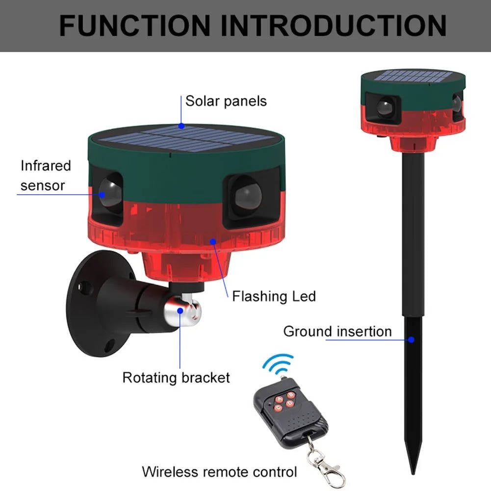 All-Around Solar Pest Deterrent for Garden Protection