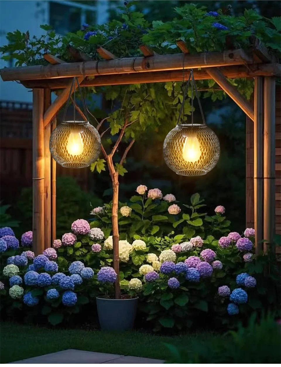 Charming Solar-Powered Garden Lantern