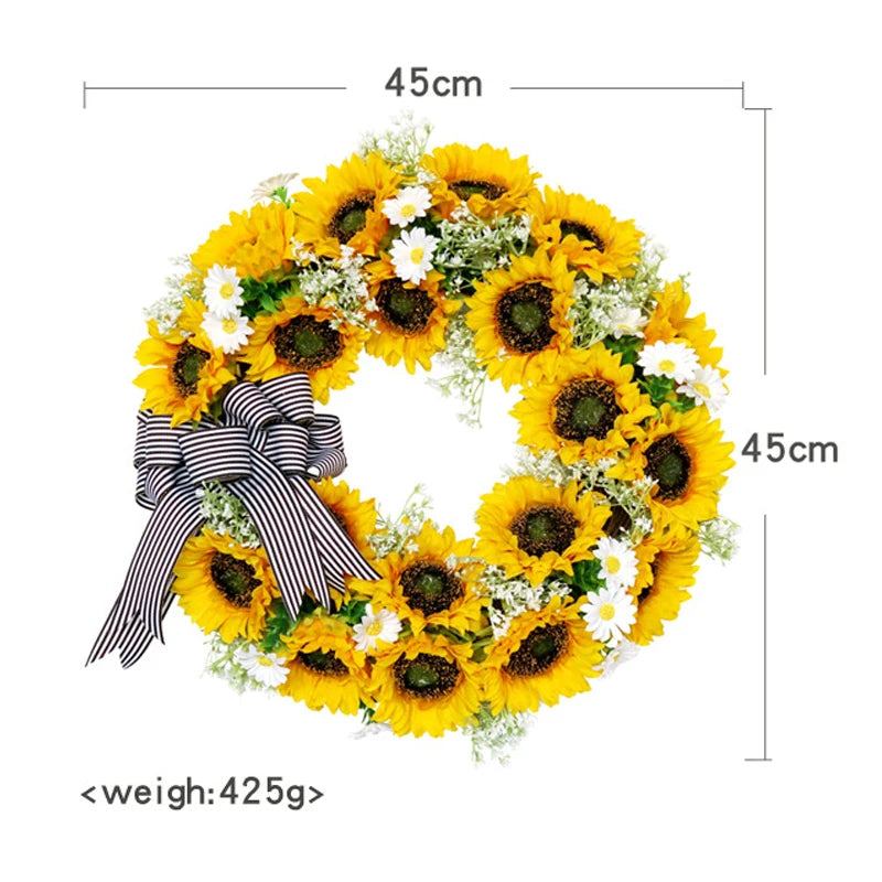 Vibrant Floral Wreath for All Seasons