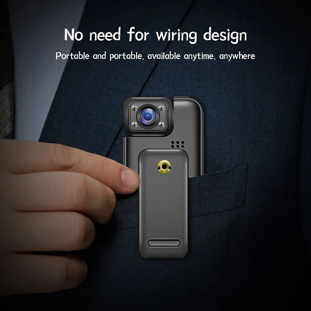 Sleek 4K Wearable Camera with WiFi – Compact & Versatile