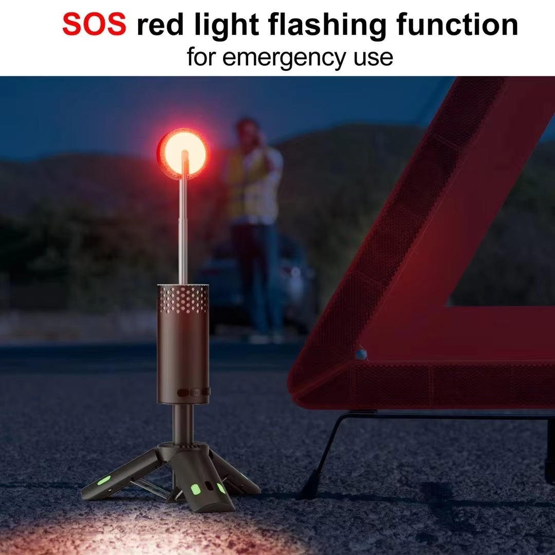 Portable LED Lantern with Adjustable Height and USB Charging