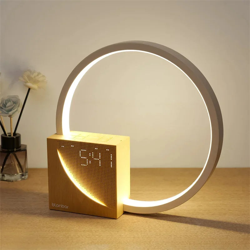 Serenity Touch Lamp with Nature Sounds and Alarm Function