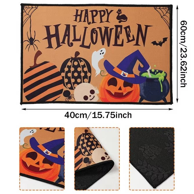 Spooky Welcome Mat for Seasonal Festivities