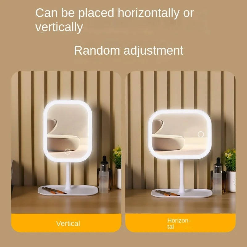 Portable Illuminated Makeup Mirror for On-the-Go Glam