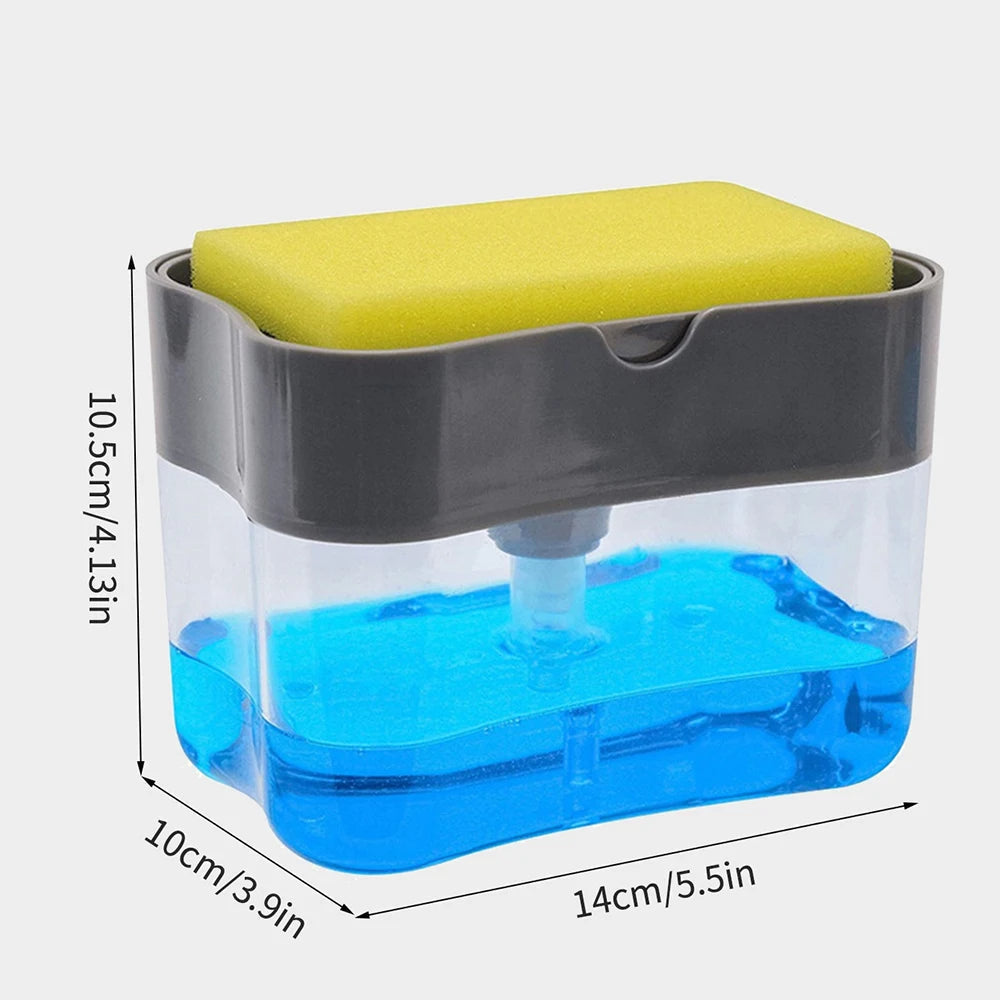 Smart Soap Dispenser with Integrated Sponge Holder