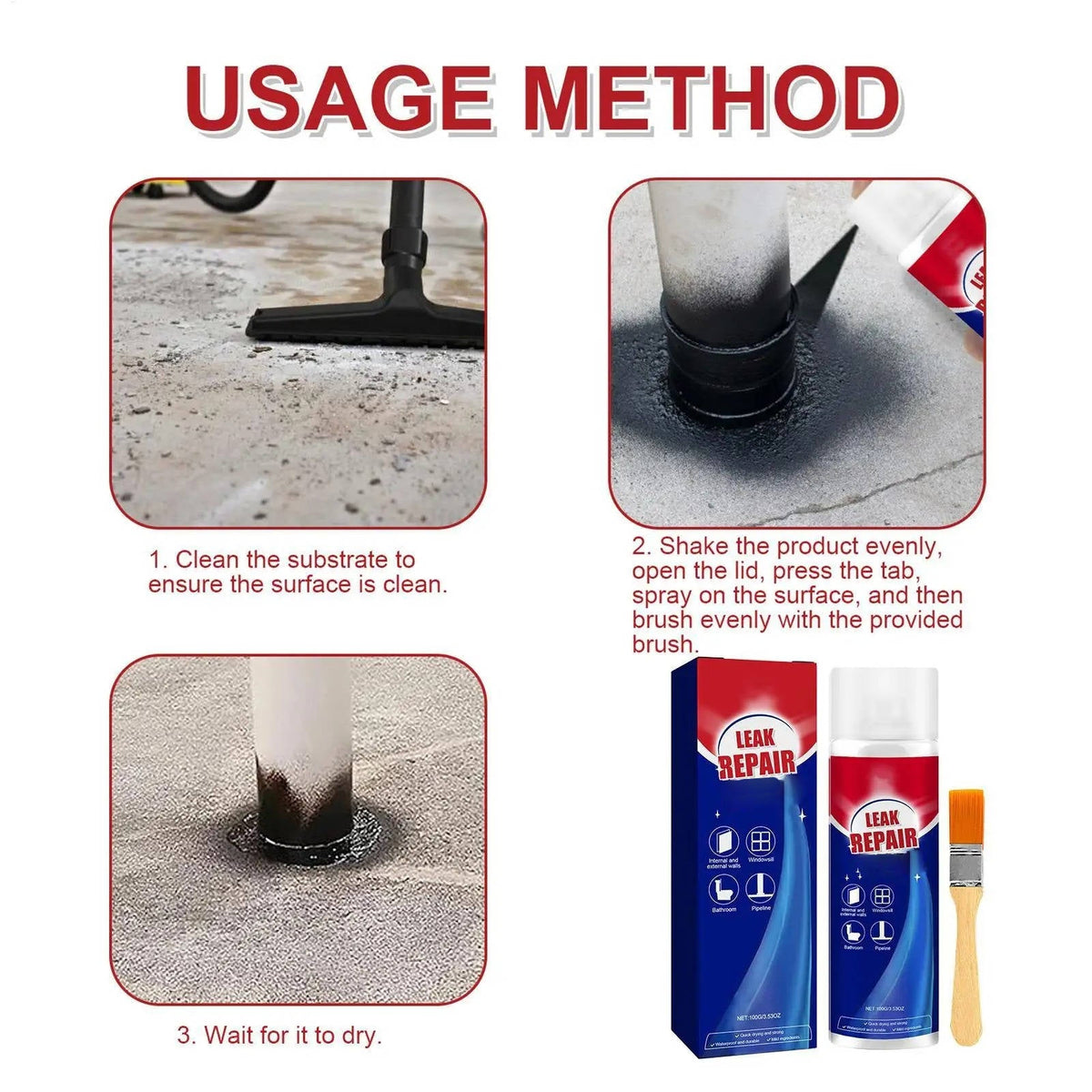 Ultimate Leak Stopper: Waterproof Sealant Spray Duo