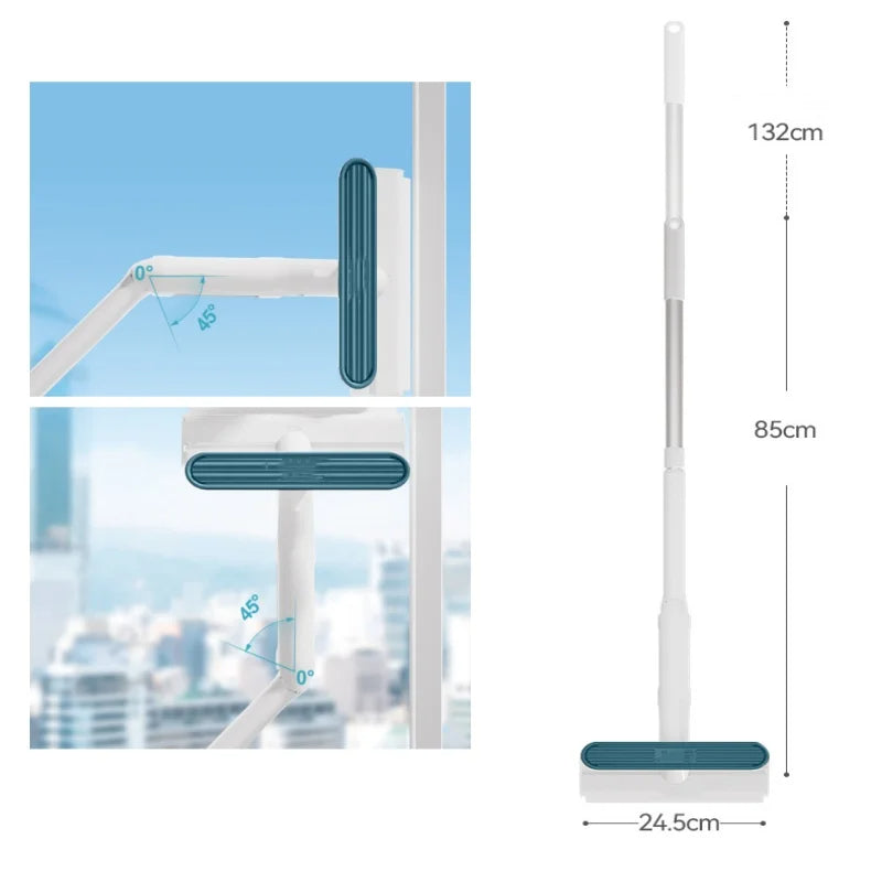 Streak-Free Window Cleaning Mop with Integrated Sprayer