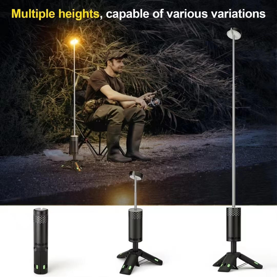Portable LED Lantern with Adjustable Height and USB Charging