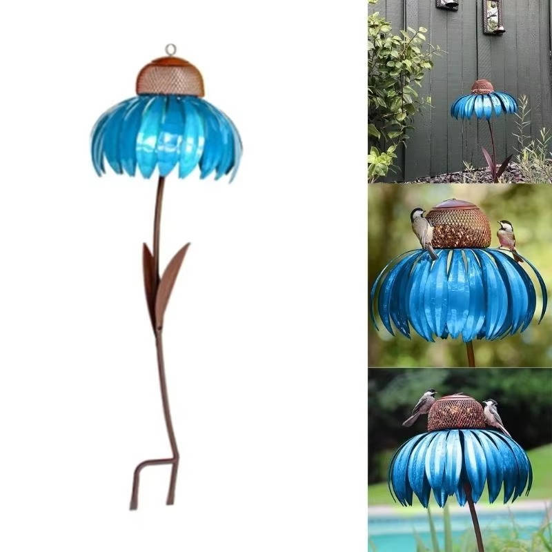 Vibrant Bloom Bird Feeder for Your Garden
