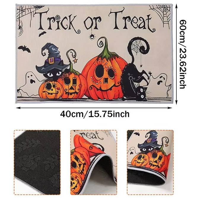 Spooky Welcome Mat for Seasonal Festivities