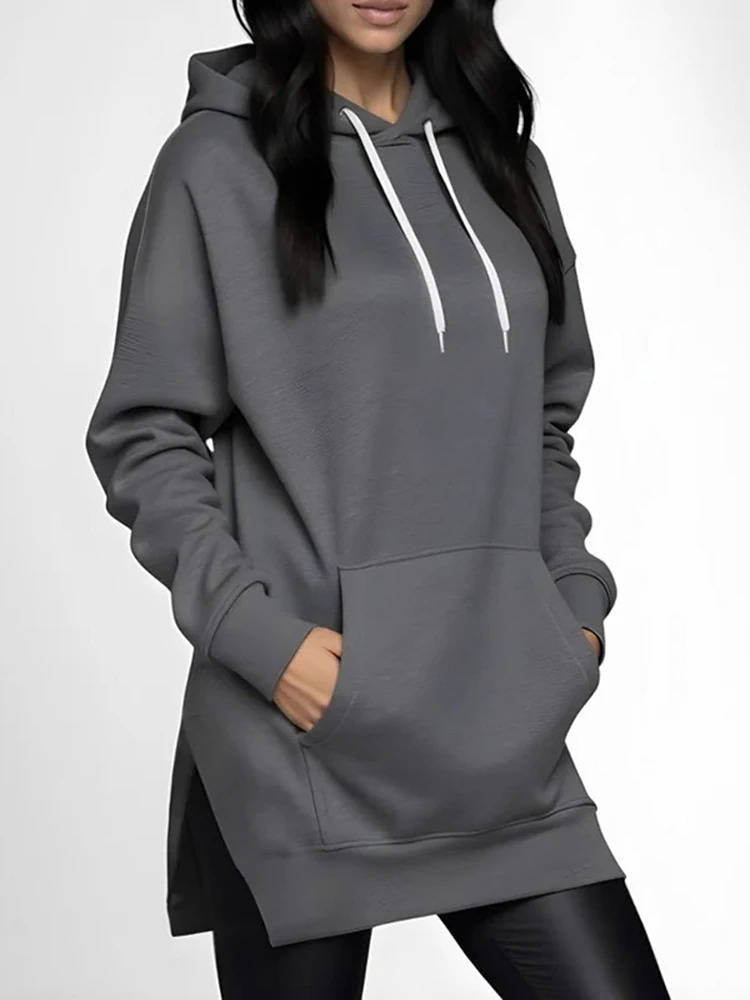 Cozy Long Hoodie Dress for Effortless Style