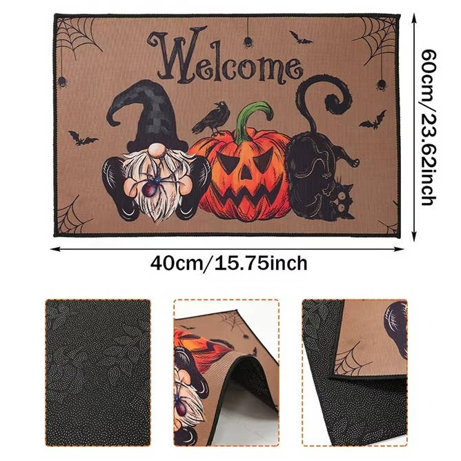 Spooky Welcome Mat for Seasonal Festivities