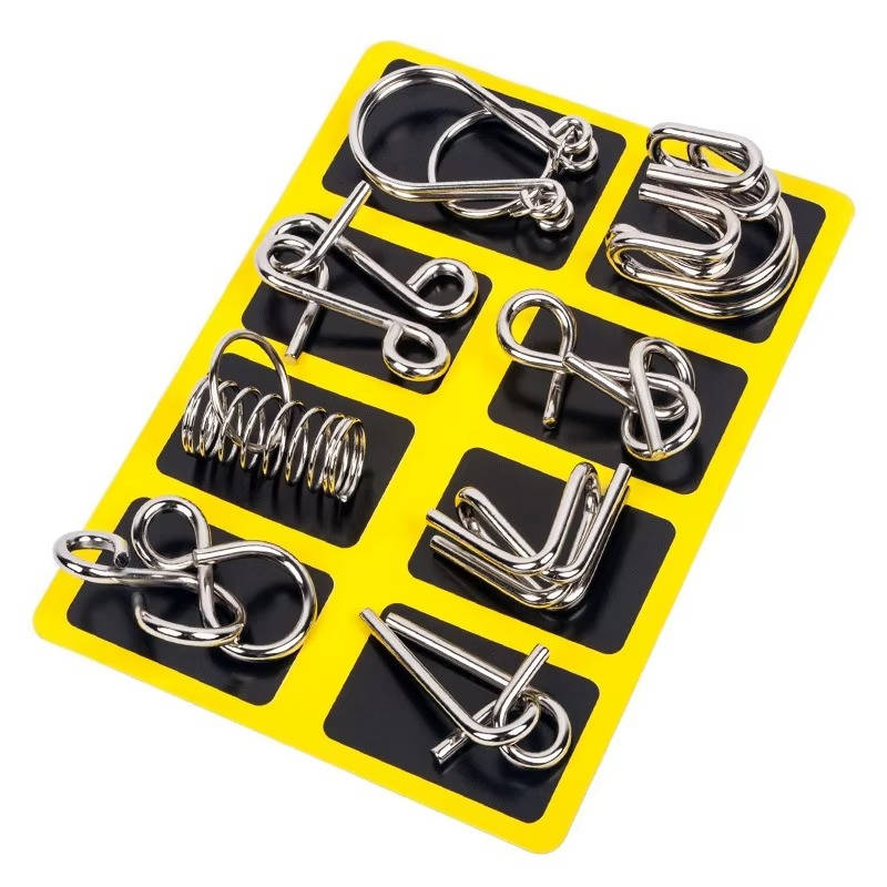 Mind Bender Metal Brain Teasers Set