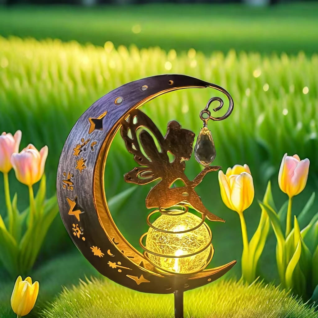 Enchanting Solar Fairy Moonlight Garden Stakes