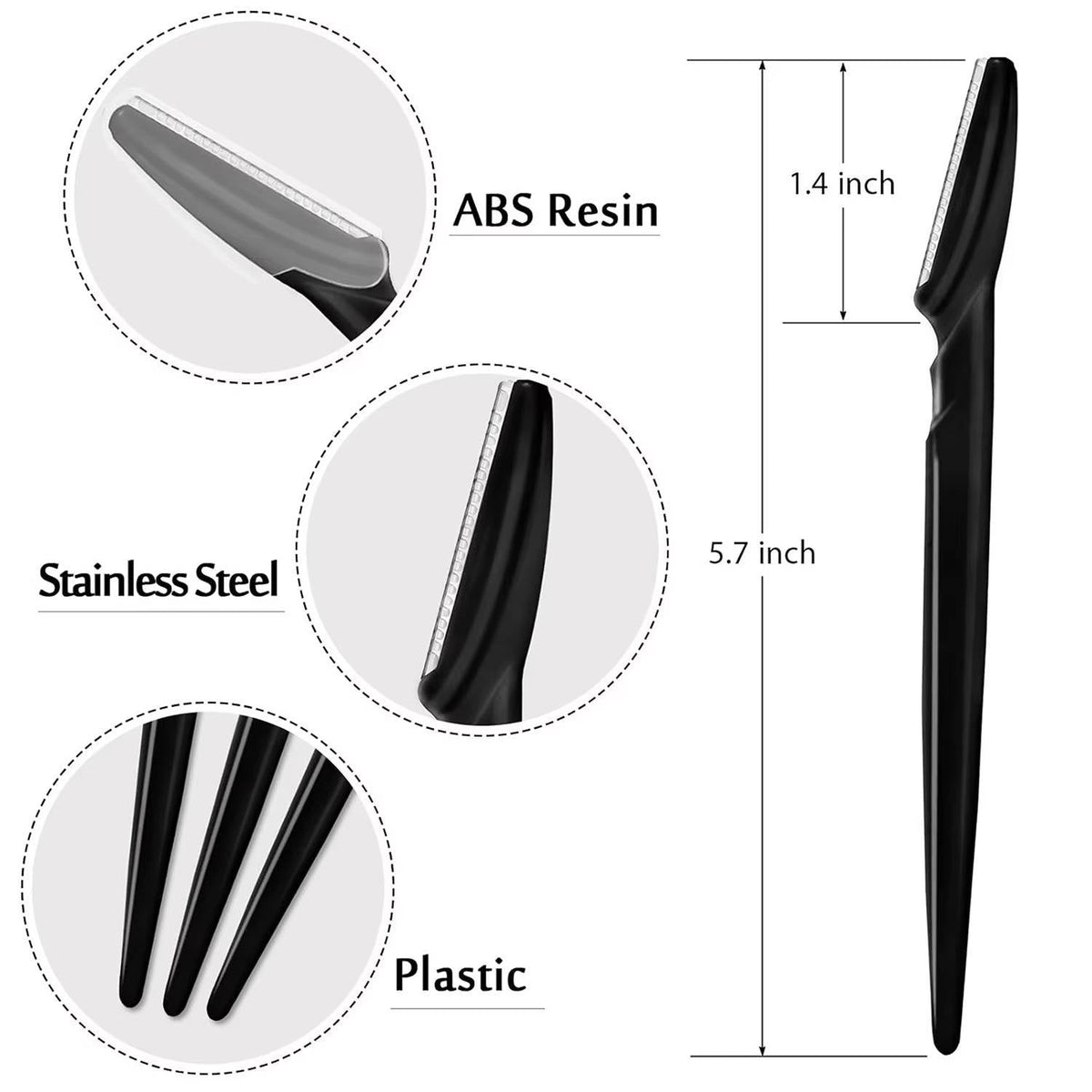 Silken Glow Facial Razor Set - 12 Pack