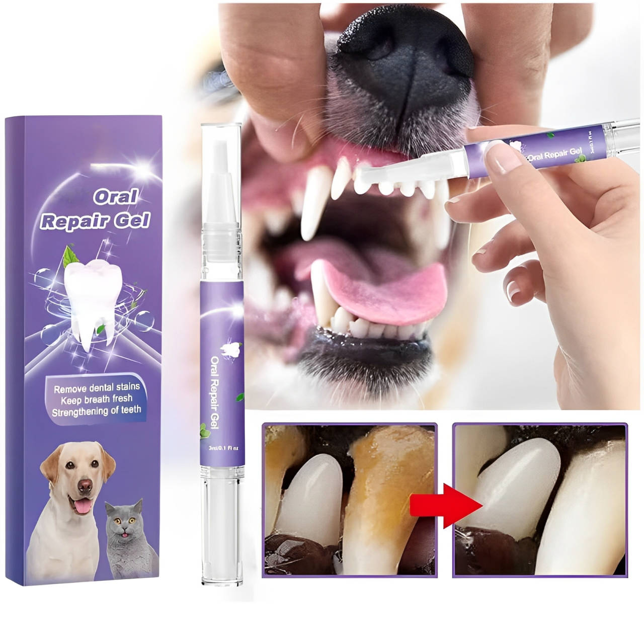 Triple Pack Canine Dental Care Gel
