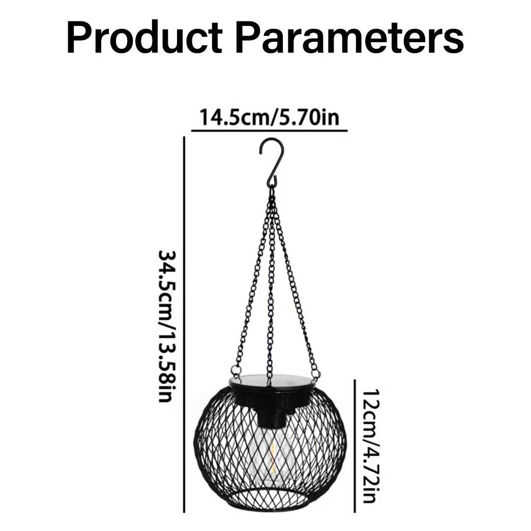 Charming Solar-Powered Garden Lantern