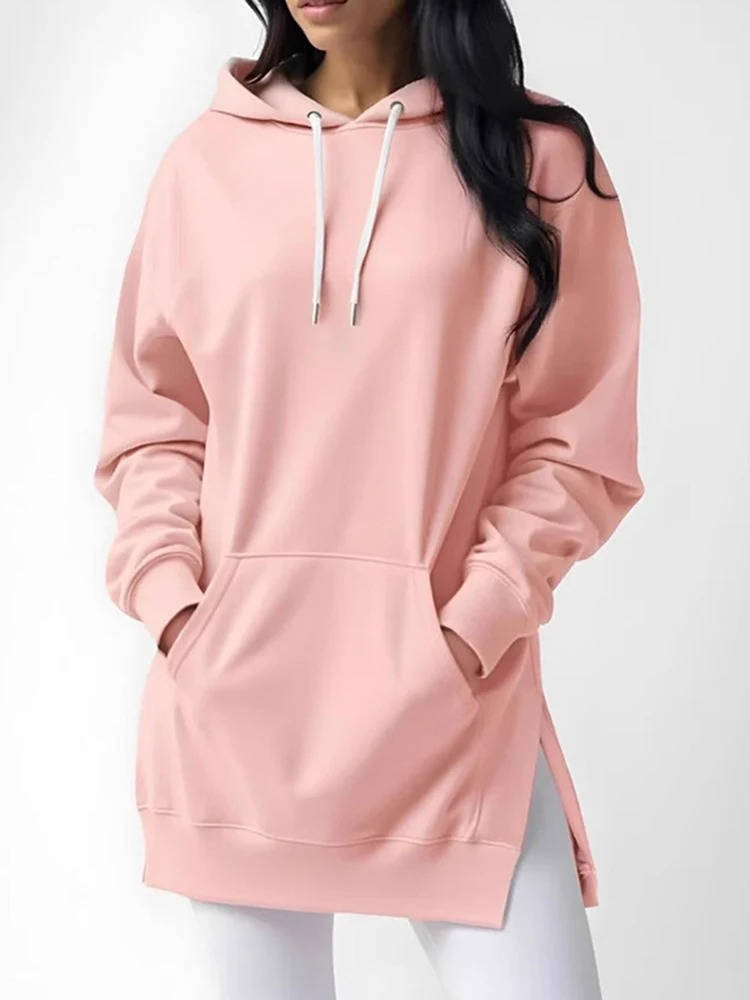 Cozy Long Hoodie Dress for Effortless Style