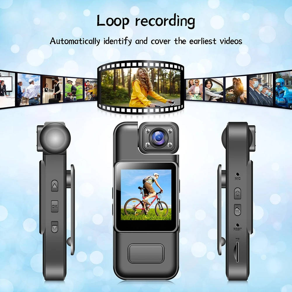 Sleek 4K Wearable Camera with WiFi – Compact & Versatile