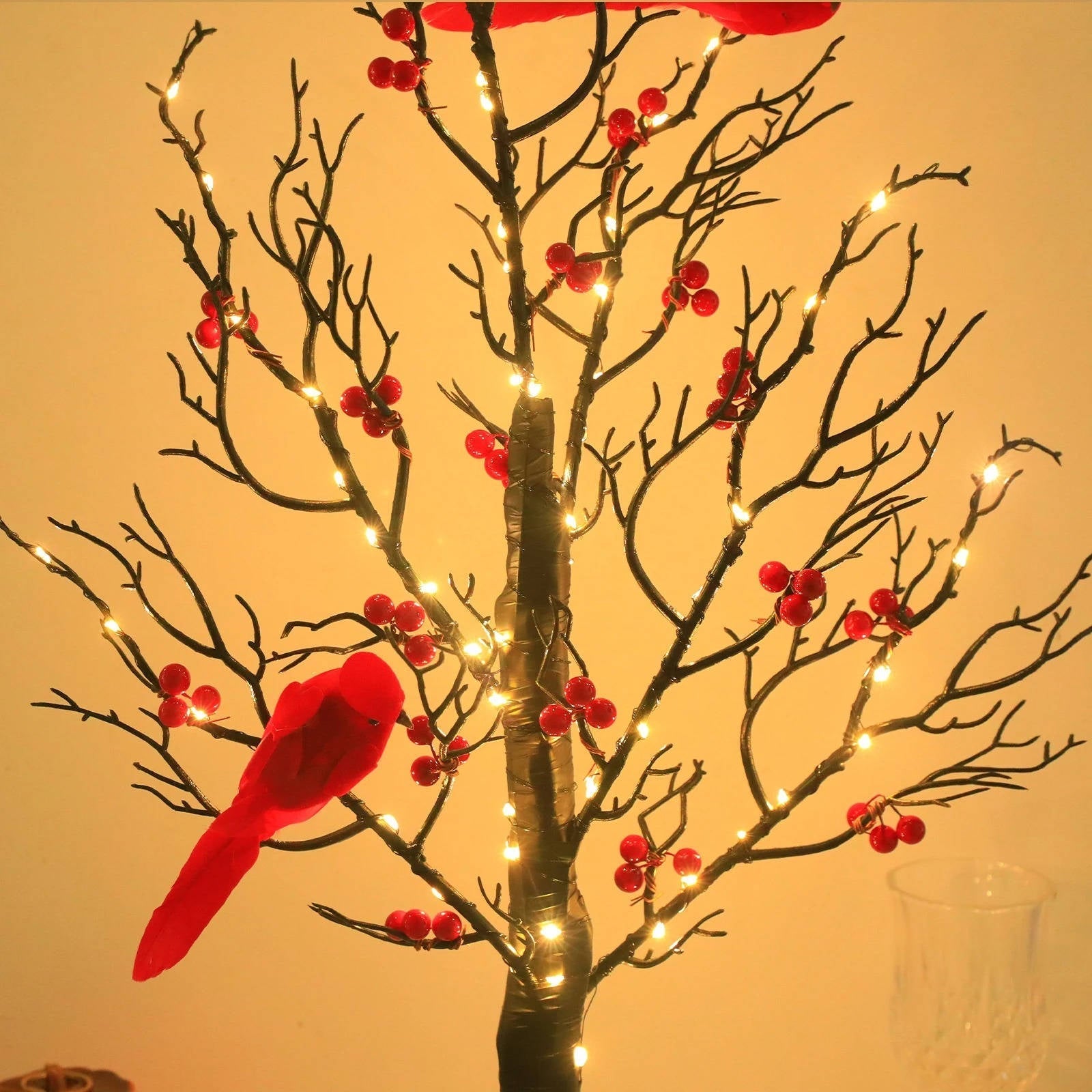 Illuminating Charm: Decorative LED Tree Accent