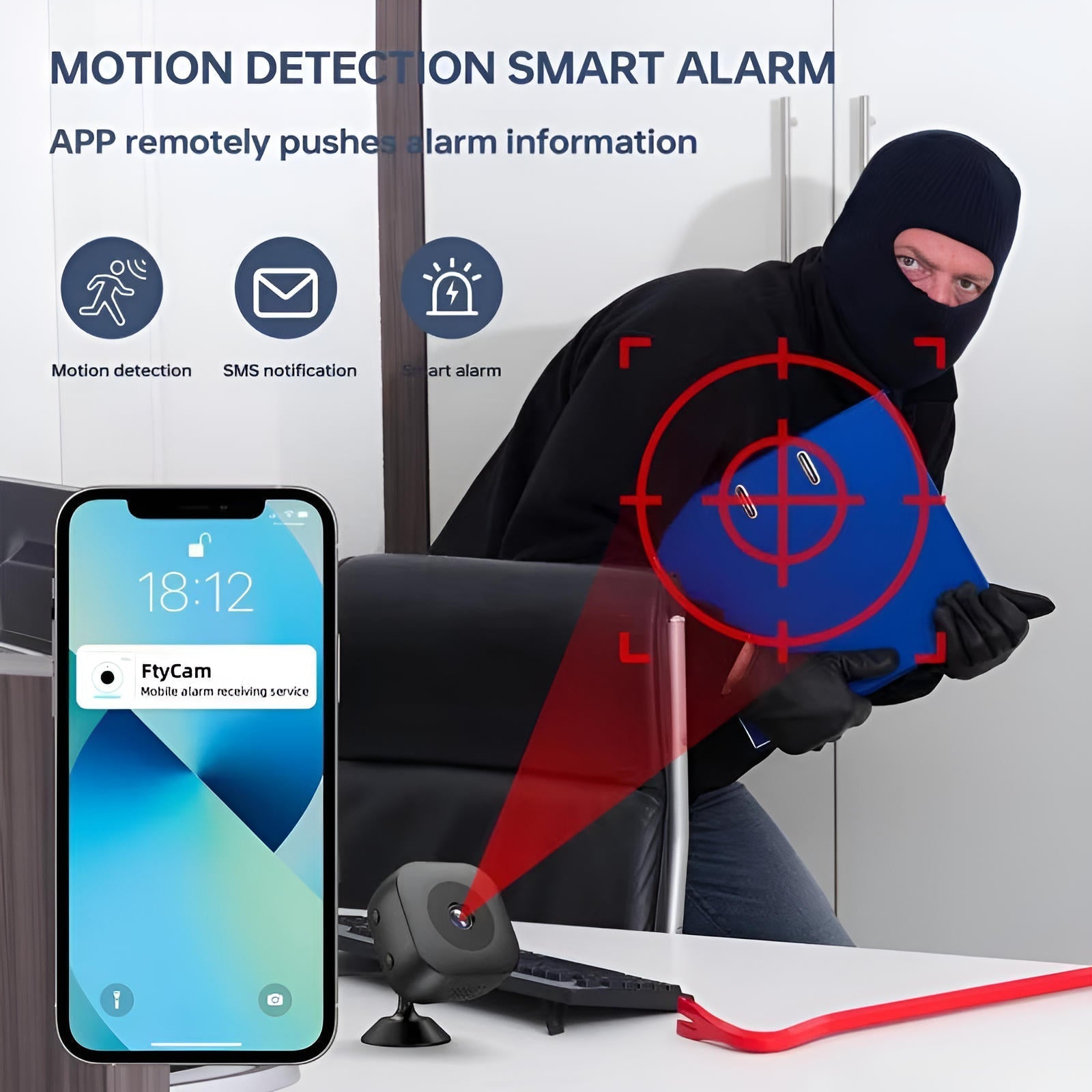 Compact Wireless Surveillance Camera for Home Security