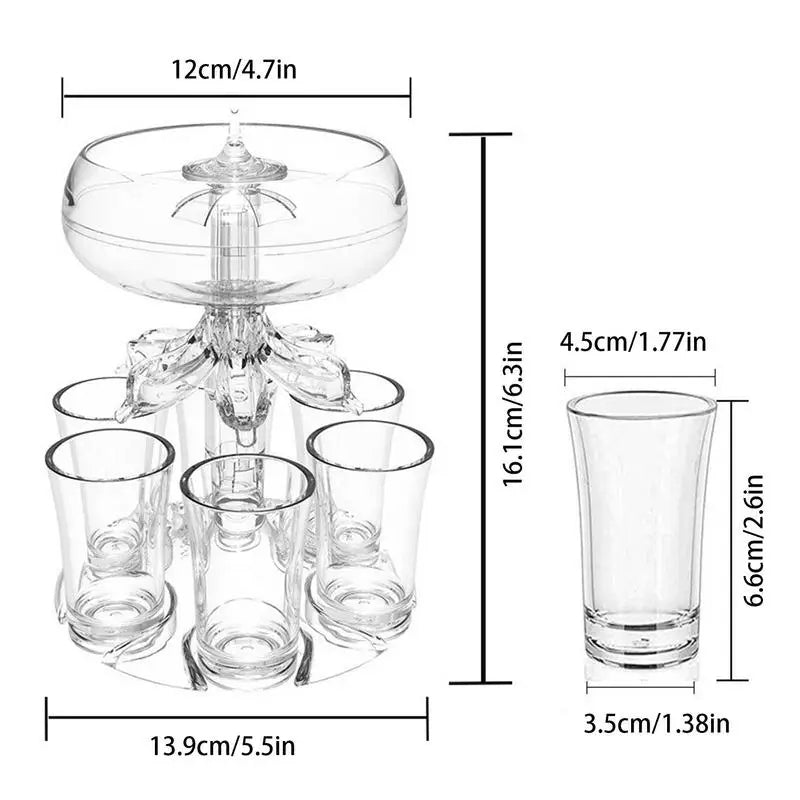Sleek 6-Serving Beverage Dispenser for Effortless Entertaining