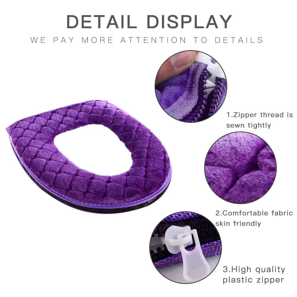 Plush Toilet Seat Cover for Ultimate Comfort and Warmth