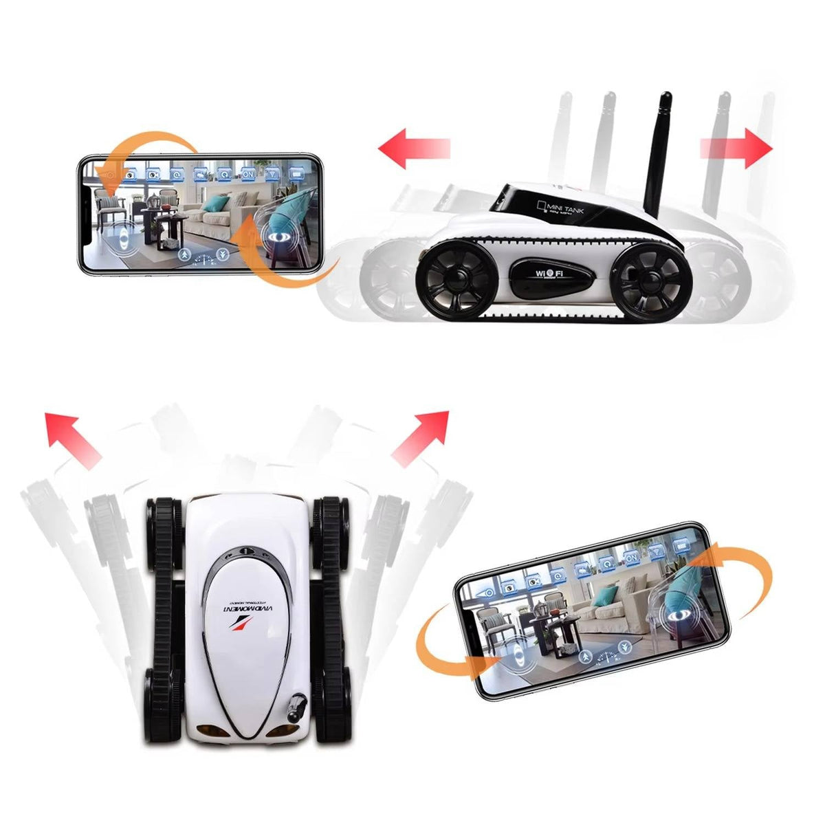 Smart Spy Rover with Live Streaming Camera