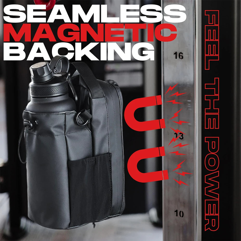 Sleek Hydration Carrier with Magnetic Attachment System