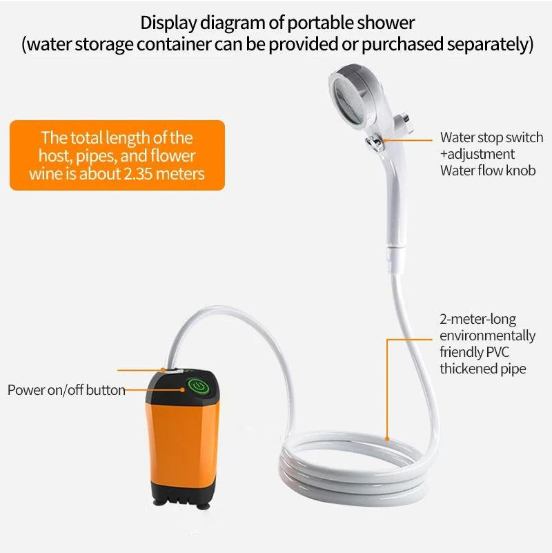 On-the-Go Shower System for Outdoor Adventures