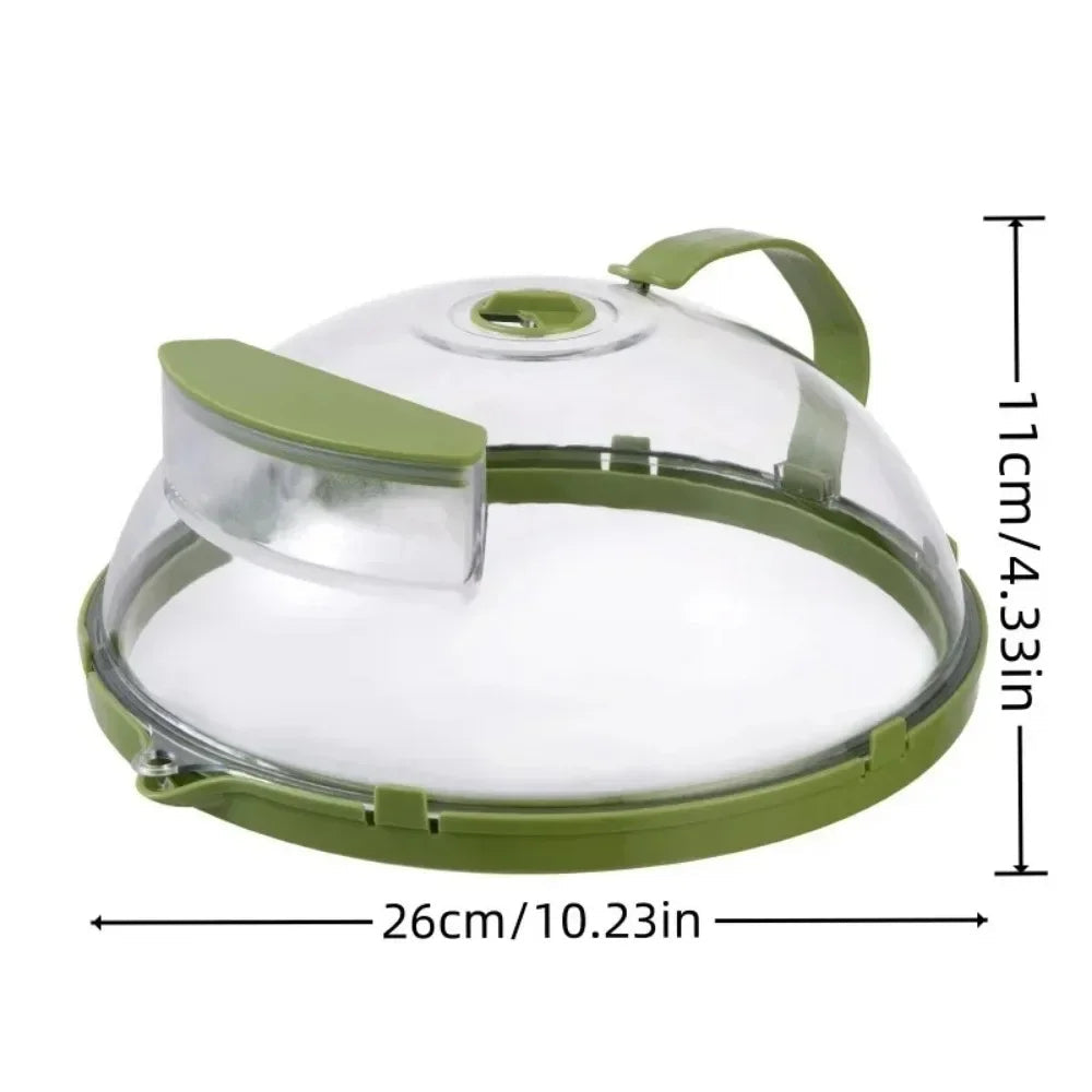 10-Inch Food Cover with Steam Feature for Microwave