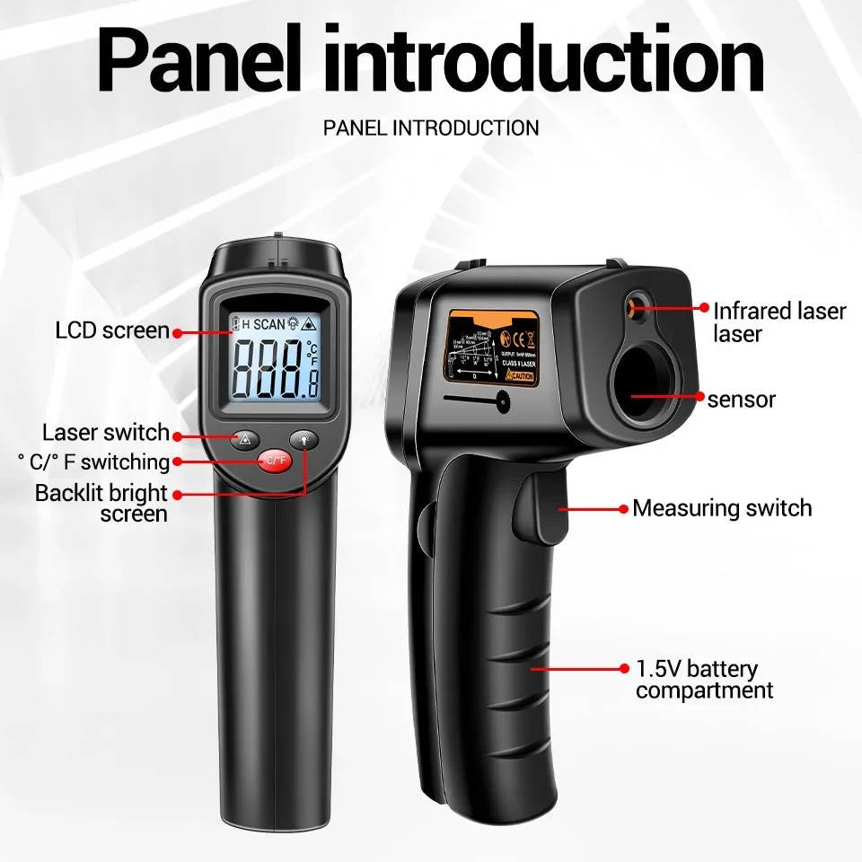 Precision Infrared Temperature Gun for Effortless Cooking