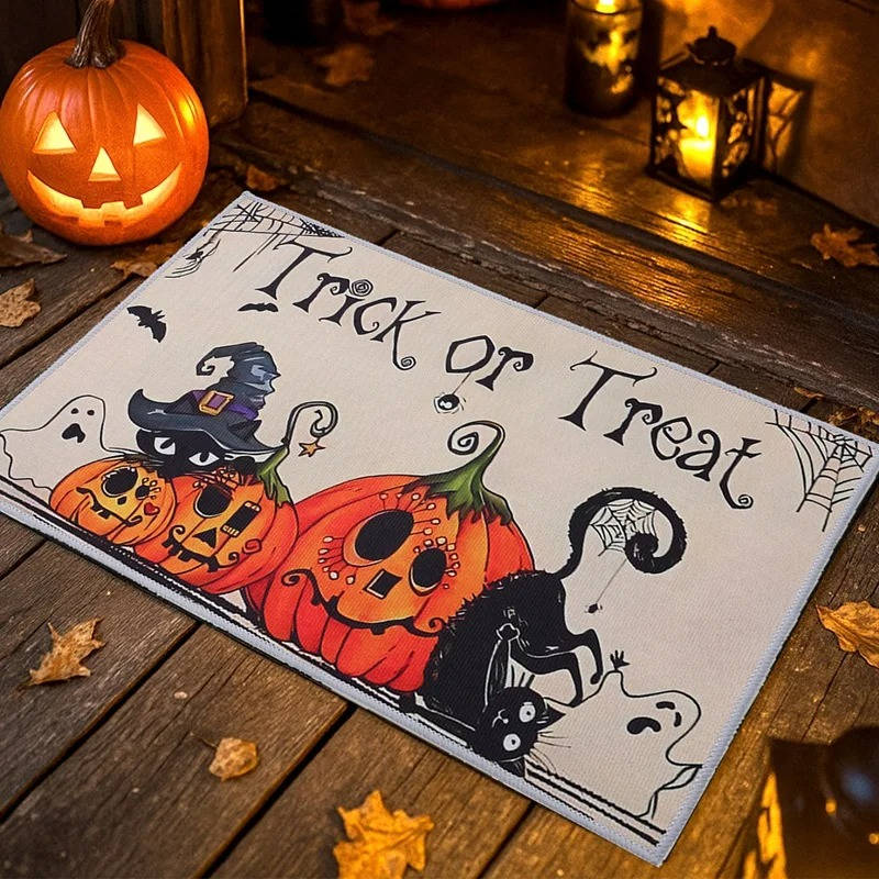 Spooky Welcome Mat for Seasonal Festivities