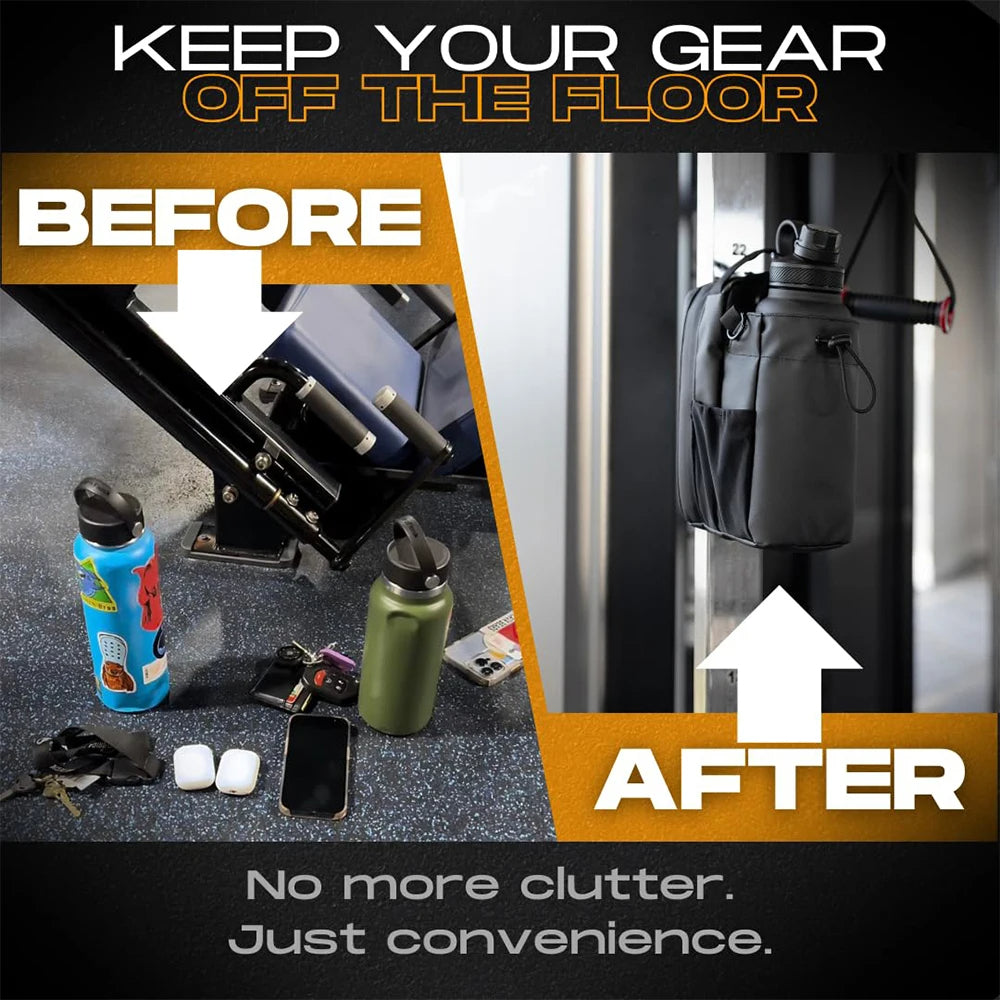 Sleek Hydration Carrier with Magnetic Attachment System