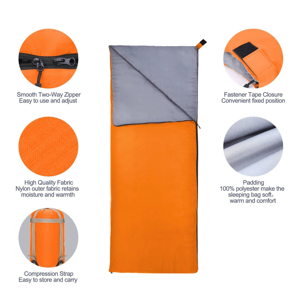 Comfortable Outdoor Sleeping Bag for Adults