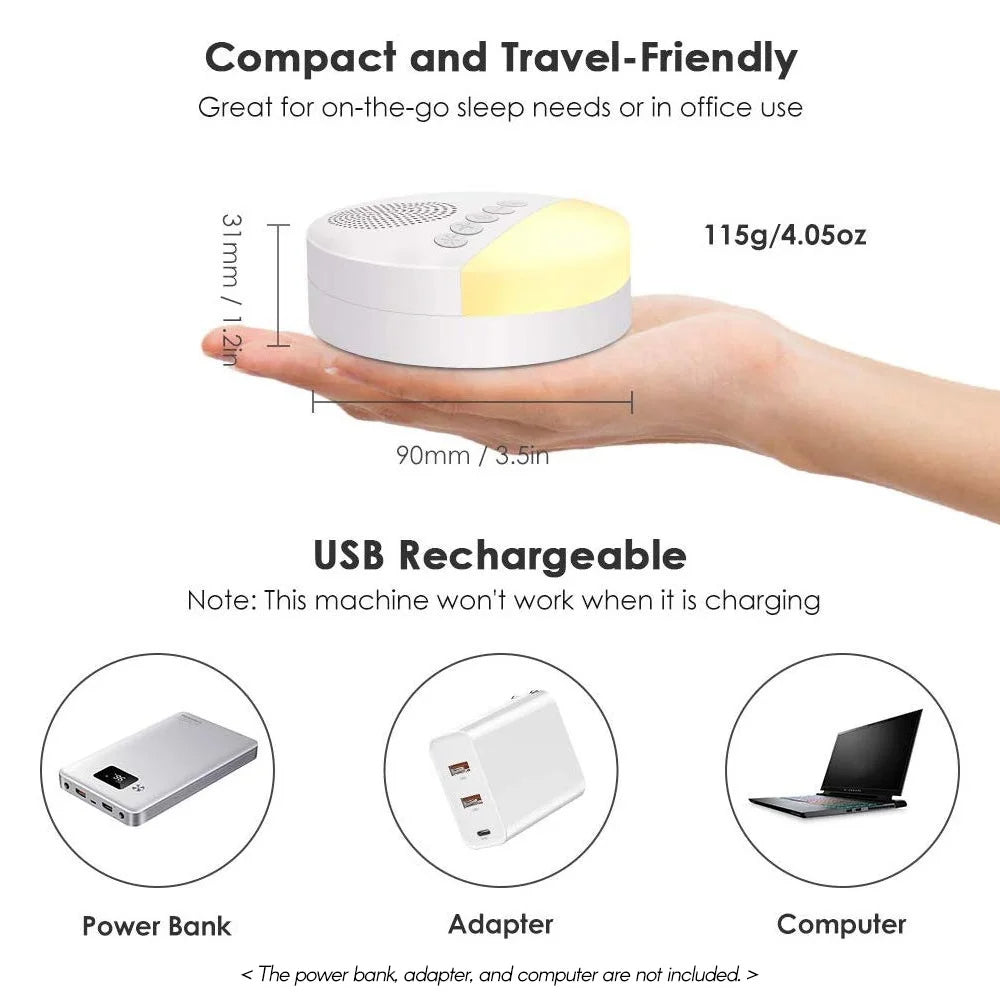 Portable Sleep Sound Machine for Peaceful Rest